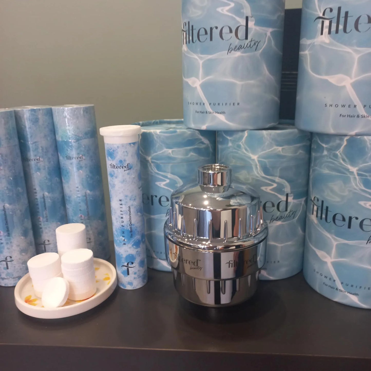 Shower Filter Silver - Filtered Beauty - Hairspa
